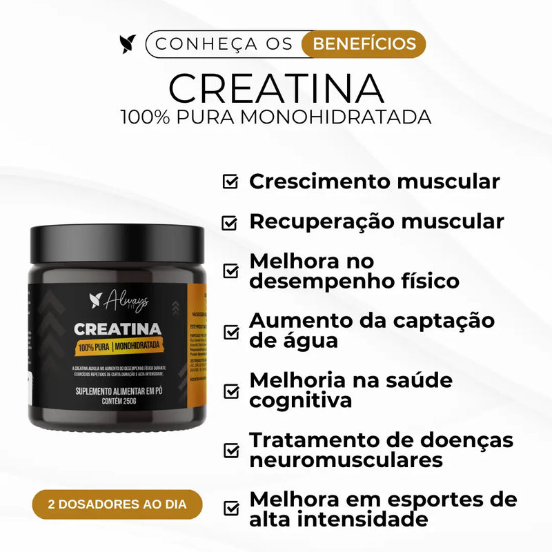 Creatina Monohidratada 100% Pura 250g