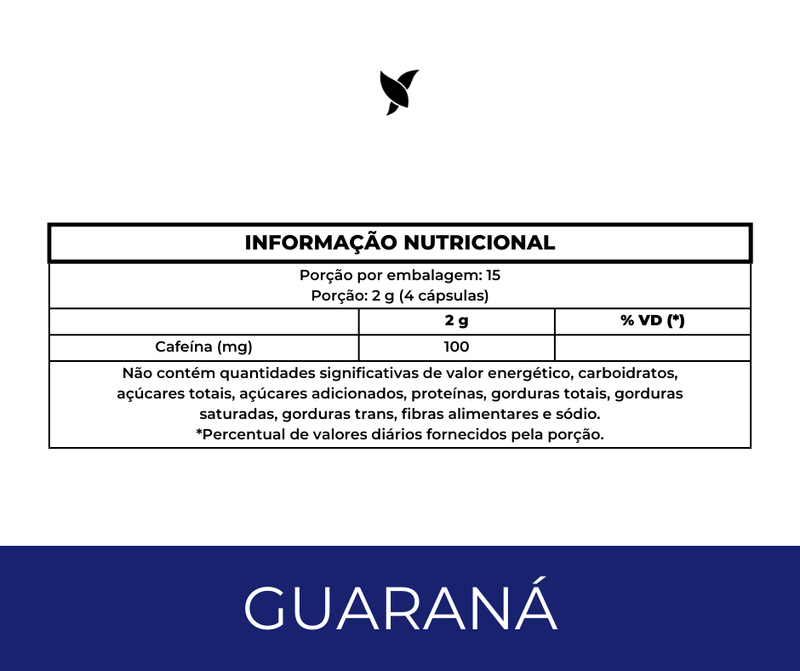 Guaraná (Paullinia Cupana) - 60 Cáps.